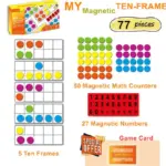 Joc Educativ Magnetic de Matematica pentru Copii