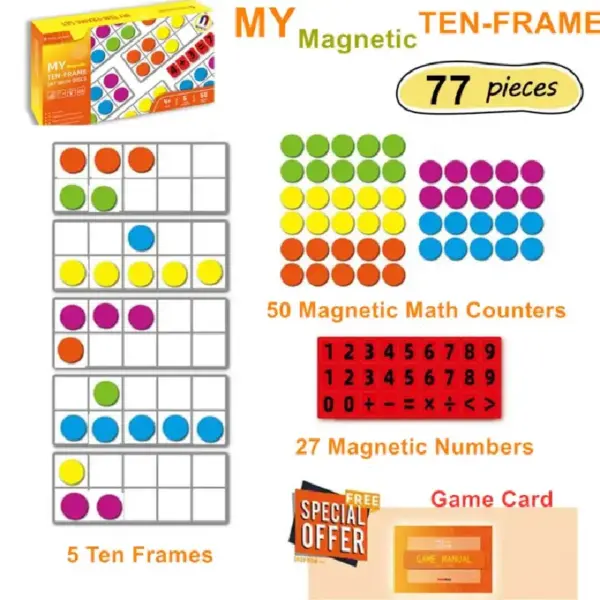 Joc Educativ Magnetic de Matematica pentru Copii