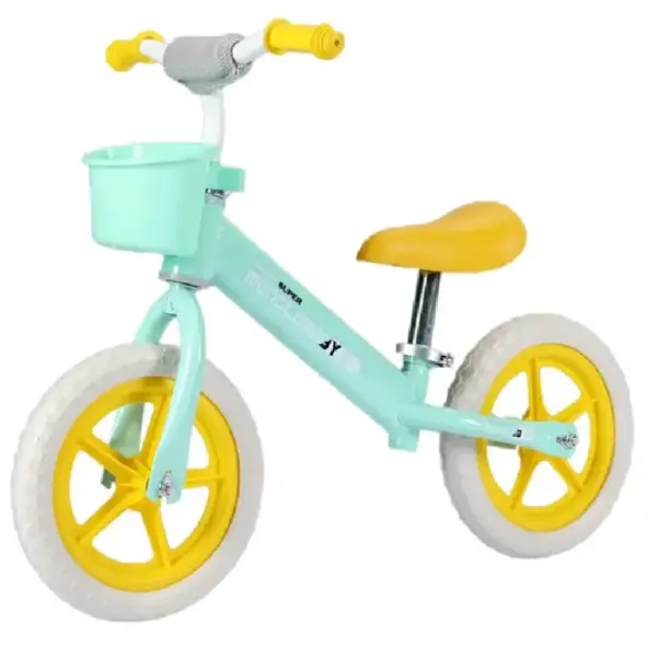 Bicicleta Fara Pedale cu Cosulet si Sa si Ghidon Reglabile pentru Copii