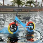 Bicicleta Fara Pedale Happy Baby pentru Copii, Roti din Spuma, Albastru Multicolor