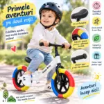 Bicicleta Fara Pedale Happy Baby cu Roti din Spuma pentru Copii