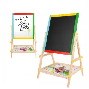 Tabla Magnetica din Lemn tip Sevalet 66 cm pentru Copii