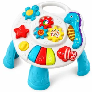 Masuta Interactiva pentru Copii cu Lumini, Muzica, Clape si Activitati Senzoriale, 18 Luni+