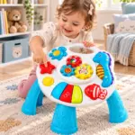 Masuta Interactiva pentru Copii cu Lumini, Muzica, Clape si Activitati Senzoriale, 18 Luni+