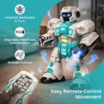 Robot Interactiv pentru Copii cu Telecomanda Lumini Sunete Dans si Efect de Abur Robot Interactiv pentru Copii cu Telecomanda Lumini Sunete Dans si Efect de Abur