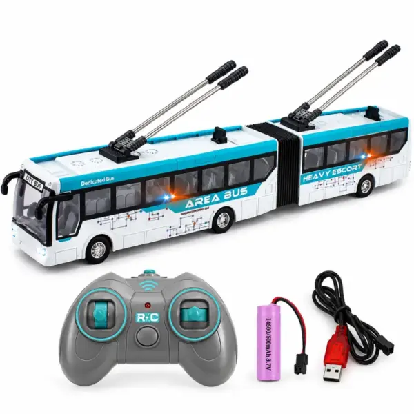Autobuz Articulat cu Telecomanda cu Radiocomanda pentru Copii