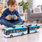 Autobuz Articulat cu Telecomanda cu Radiocomanda pentru Copii