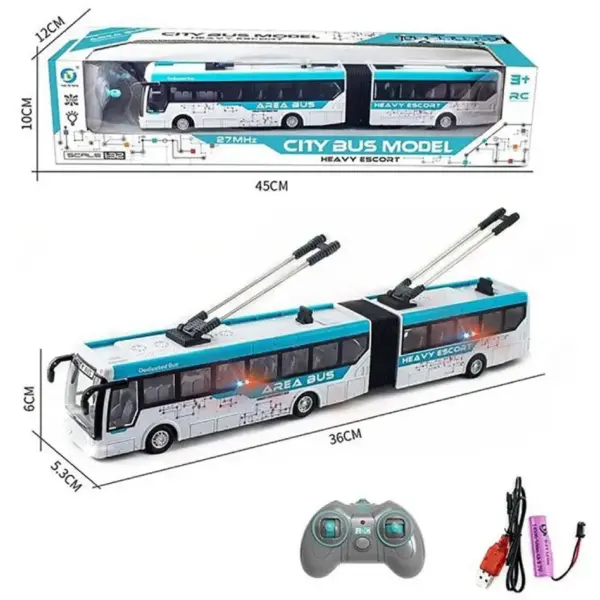 Autobuz Articulat cu Telecomanda cu Radiocomanda pentru Copii