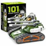 Tanc de Jucarie 101 Super Power cu Tunuri Duble Design Militar