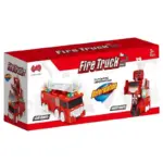 Masina de Pompieri 2 in 1 Transformabila in Robot cu Scara Lumini si Sunete Masina de Pompieri 2 in 1 Transformabila in Robot cu Scara Lumini si Sunete