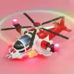 Elicopter de Jucarie Super Plane cu Lumini Sunete si Elice Rotative