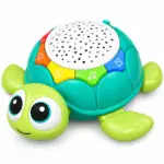 Broscuta Testoasa cu Proiector Lumini si Muzica pentru Bebelusi, Lampa de Veghe