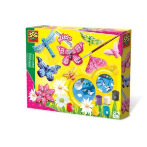 Set creativ mulaj si pictura - Fluturi cu glitter