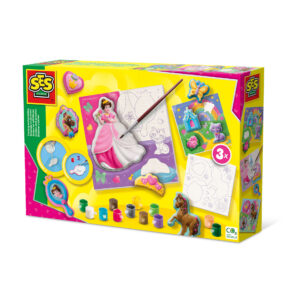 Set creativ mulaj si pictura - Set 3 panze de pictat printese