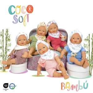 Papusa Nines D'Onil, Colectia Coco Soft, cu miros de vanilie, 26 cm (2024)