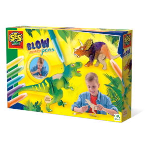 Set creativ - Desenez dinozauri cu markere cu aerograf