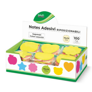 Bloc notes adeziv diverse forme si culori (42 blistere/display)