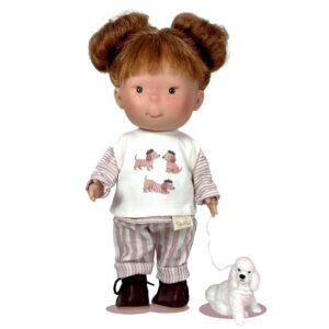 Papusa Nines D'Onil, Pippa Dogs with Pets, cu miros de vanilie, 30 cm