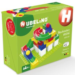 Jucarie Marble Run cutie de constructie mini Hubelino (45 piese)