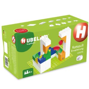 Jucarie Marble Run extensie de catapultare Hubelino (41 piese)
