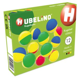 Jucarie Marble Run extensie bile 2 culori Hubelino (12 piese)