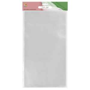 Pungi cadou transparente din celofan, 6 buc, 25 x 45 cm