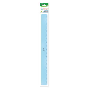 Rigla din plastic transparent – 50 cm, in punga agatatoare