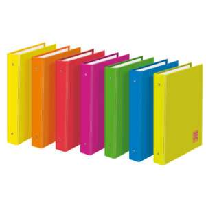 Clasor A4 cu inele - One Color Fluo (26×32 cm)