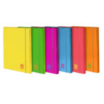 Dosar A4 cu elastic din carton laminat mat - One Color Fluo (26×35 cm)