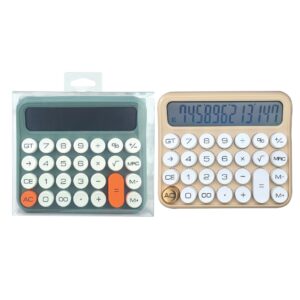 Calculator de birou, 12 Cifre, 15 x 13 cm, 2 culori (blister)