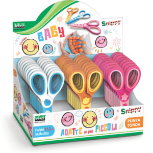Foarfeca Baby, 11.5 cm din plastic pentru copii mici (24 buc/display)