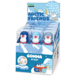 Radiera 3D Arctic Friends, 3 culori (24 buc/display)