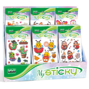 My Sticky 3D Bugs Life, 6 modele asortate (48 pachete/display)