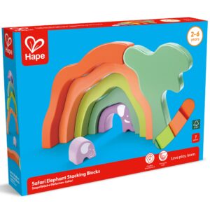 Jucarie din lemn de stivuit - Elefant