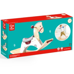 Jucarie din lemn - 2 in 1 Cal balansoar si jucarie de echilibru