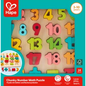 Puzzle din lemn - Matematica, numere dolofane