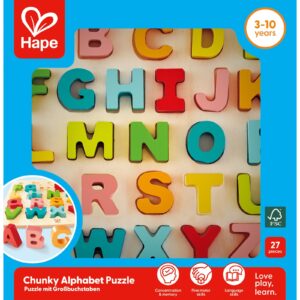 Puzzle din lemn - Alfabet, litere dolofane