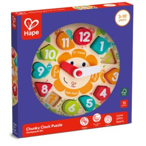 Puzzle din lemn - Ceas dolofan