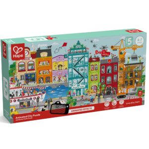 Puzzle pentru copii de podea orasul animat (49 piese)