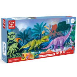 Puzzle pentru copii cu dinozauri fotoluminescent (200 piese, 1.5m)