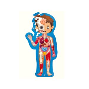 Puzzle corpul uman (61 piese, 100 cm)