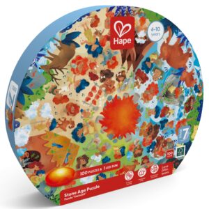 Puzzle Epoca de piatra pentru copii, cu led (102 piese)