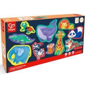 Set 10 puzzle-uri prietenii junglei (18-36 luni)