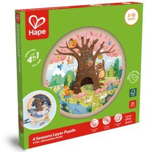 Puzzle din lemn - Set 4 Anotimpuri (10, 12, 16 si 18 piese)