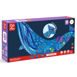 Puzzle - Balena cu cocoasa cu piese tematica ocean, 200 piese