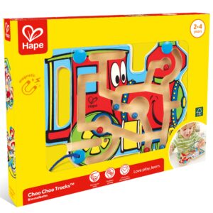 Jucarie din lemn - Labirint magnetic locomotiva