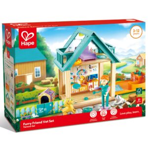 Jucarie din lemn - Set prietenii veterinari