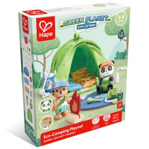 Jucarie din lemn - Set de joaca Eco-Camping (25 piese)