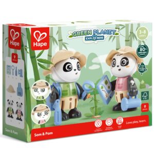 Jucarie din lemn - Sam & Pam (9 piese)