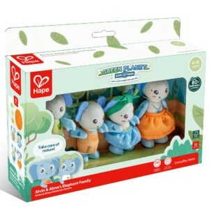 Jucarie din lemn - Familia de elefanti (10 piese)